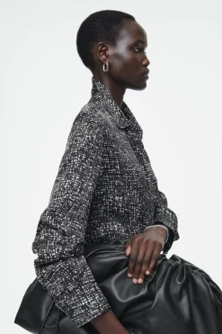 COS ABSTRACT CHECKED SHIRT DRESS-Women Dresses & Jumpsuits