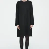 COS A-LINE BOILED-WOOL MINI DRESS-Women Dresses & Jumpsuits