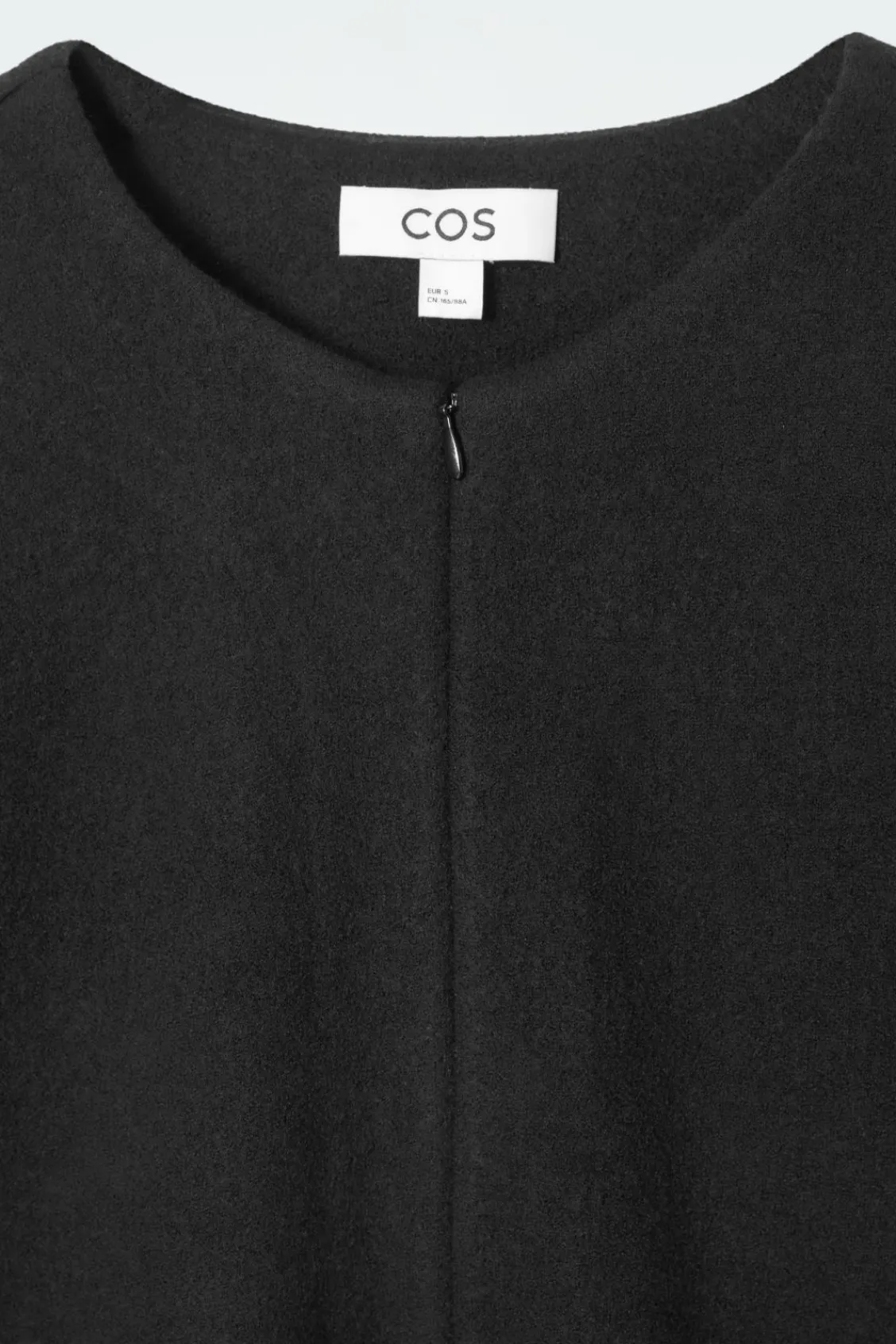 COS A-LINE BOILED-WOOL MINI DRESS-Women Dresses & Jumpsuits