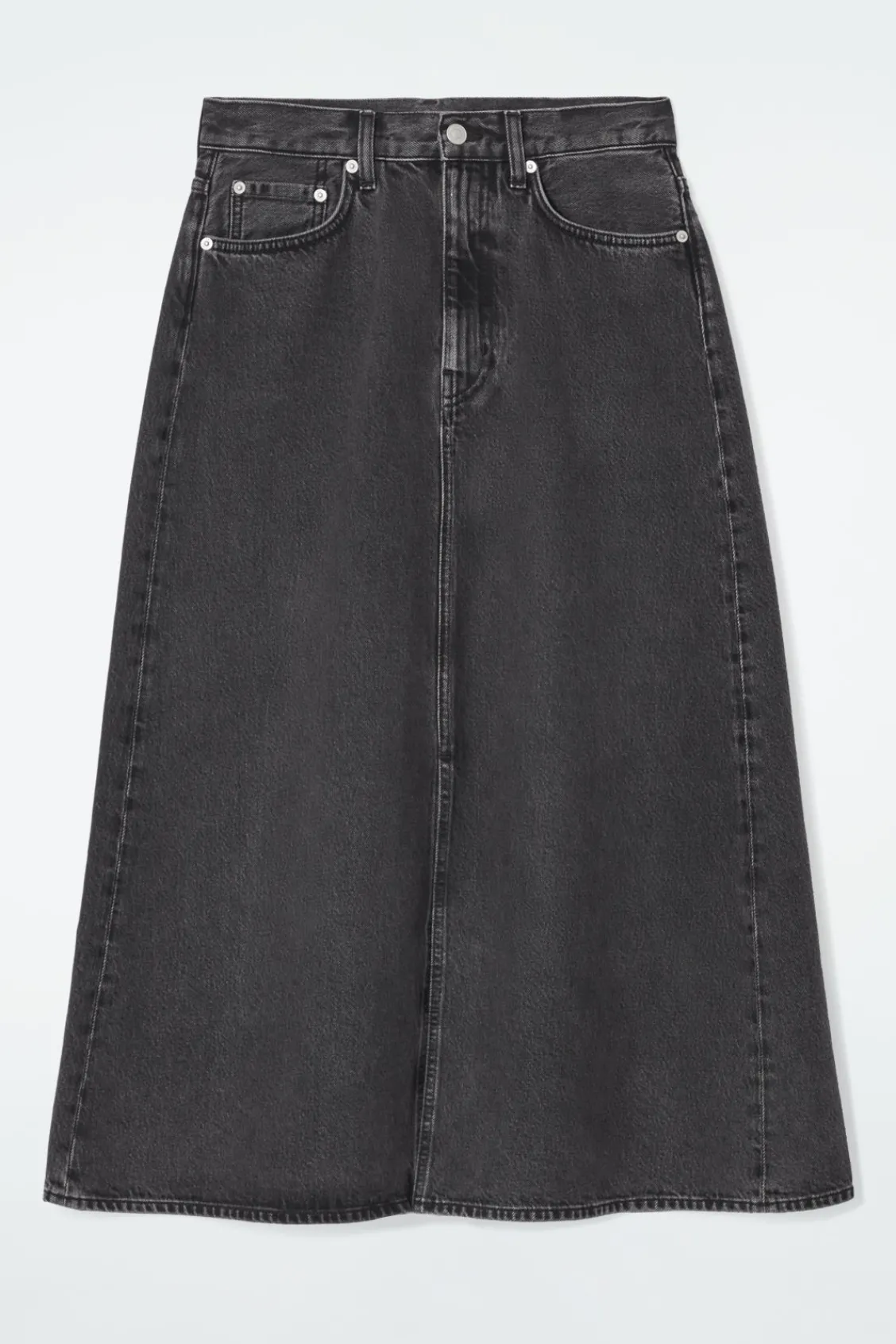 COS A-LINE DENIM MIDI SKIRT-Women Skirts
