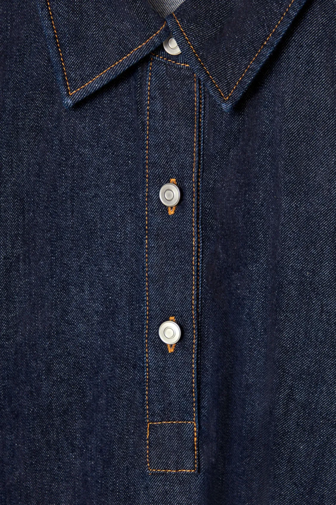 COS A-LINE DENIM MINI SHIRT DRESS-Women Dresses & Jumpsuits