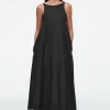 COS A-LINE LINEN MAXI DRESS-Women Dresses & Jumpsuits