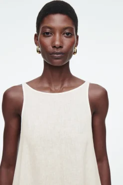 COS A-LINE LINEN MAXI DRESS-Women Dresses & Jumpsuits