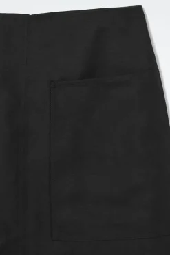COS A-LINE LINEN MINI SKIRT-Women Skirts