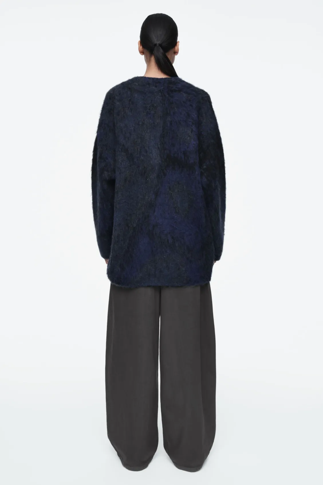 COS ALPACA-BLEND JACQUARD CARDIGAN-Women Sweaters & Cardigans