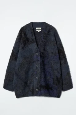 COS ALPACA-BLEND JACQUARD CARDIGAN-Women Sweaters & Cardigans