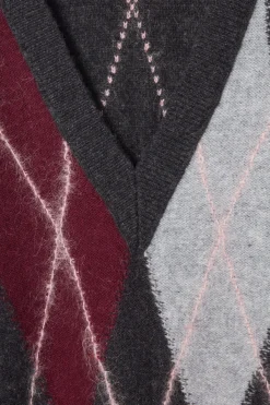 COS ARGYLE WOOL TANK-Women Tops | Sweaters & Cardigans