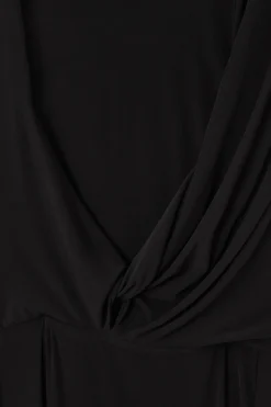 COS ASYMMETRIC COWL-NECK MAXI DRESS-Women Dresses & Jumpsuits