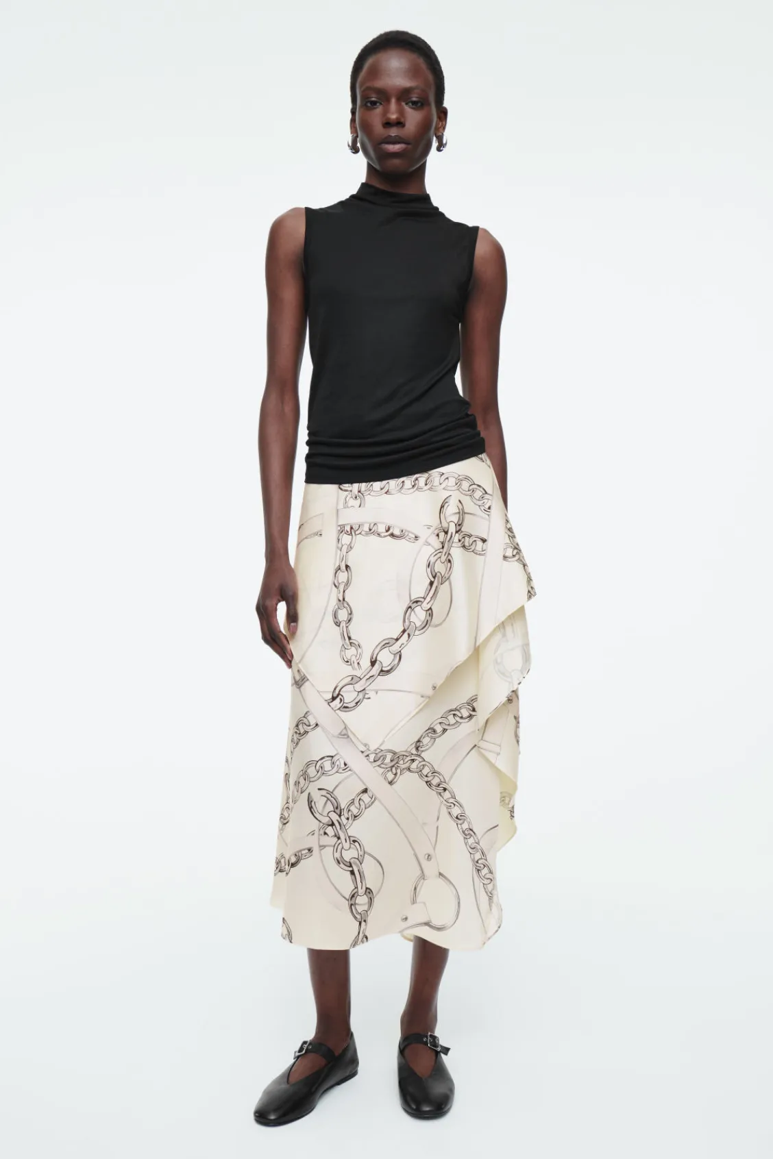 COS ASYMMETRIC DRAPED SKIRT-Women Skirts