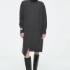 COS ASYMMETRIC MERINO WOOL DRESS-Women Dresses & Jumpsuits | Sweaters & Cardigans