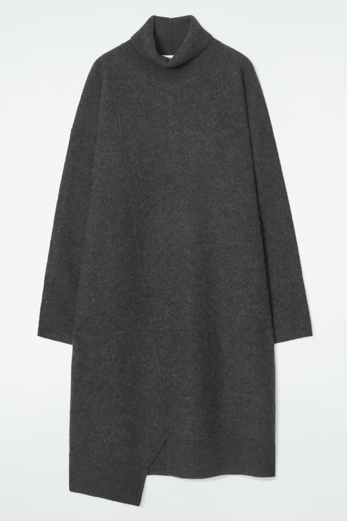 COS ASYMMETRIC MERINO WOOL DRESS-Women Dresses & Jumpsuits | Sweaters & Cardigans