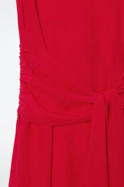 COS ASYMMETRIC TIE-WAIST SILK DRESS-Women Dresses & Jumpsuits