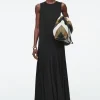 COS ASYMMETRIC TWIST-PANEL MIDI DRESS-Women Dresses & Jumpsuits