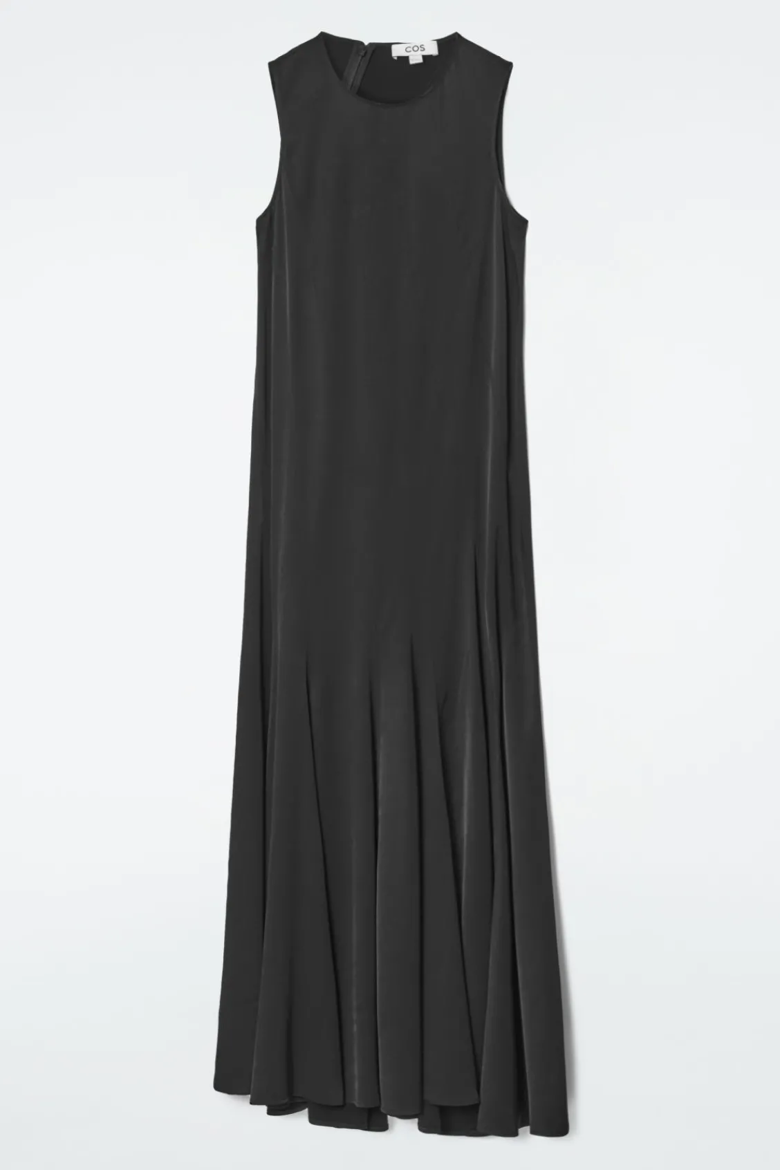 COS ASYMMETRIC TWIST-PANEL MIDI DRESS-Women Dresses & Jumpsuits