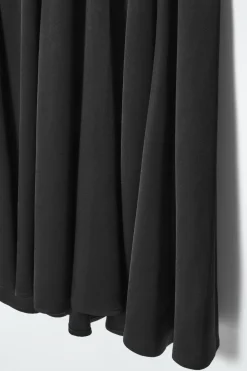 COS ASYMMETRIC TWIST-PANEL MIDI DRESS-Women Dresses & Jumpsuits