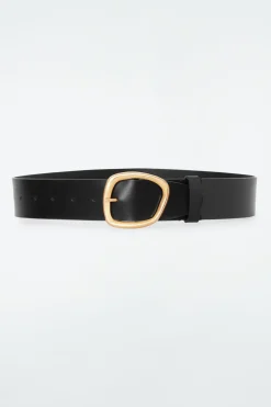 COS ASYMMETRIC-BUCKLE LEATHER BELT-Women Belts