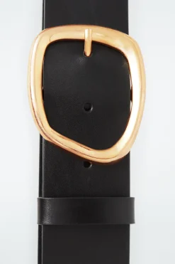 COS ASYMMETRIC-BUCKLE LEATHER BELT-Women Belts