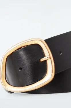 COS ASYMMETRIC-BUCKLE LEATHER BELT-Women Belts