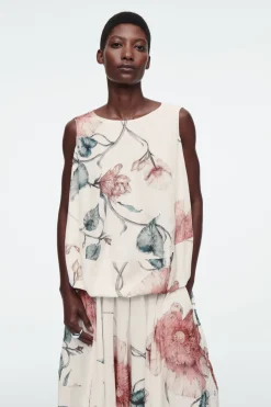 COS BALLOON SLEEVELESS TOP-Women Tops