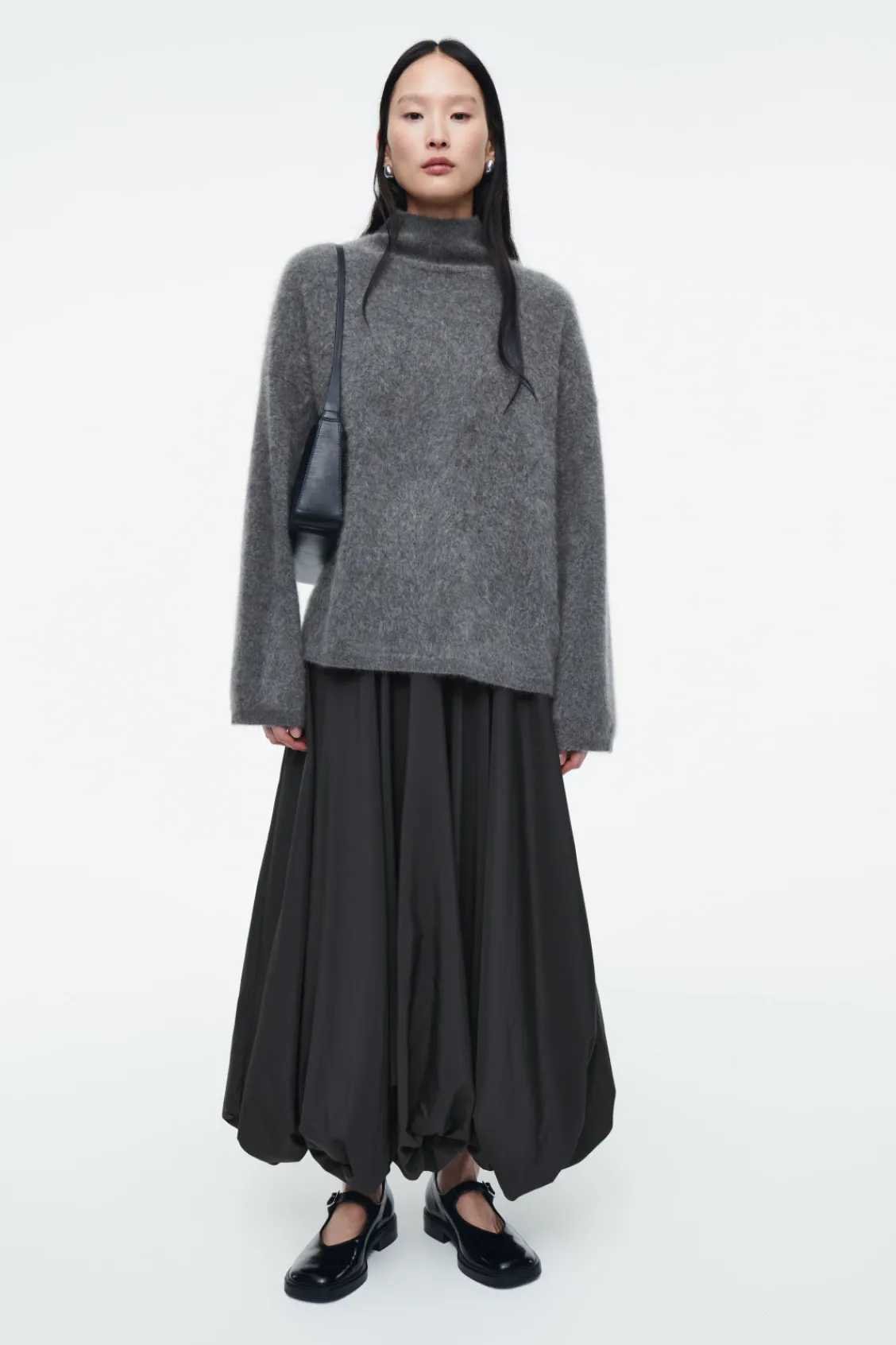 COS BALLOON-HEM MAXI SKIRT-Women Skirts