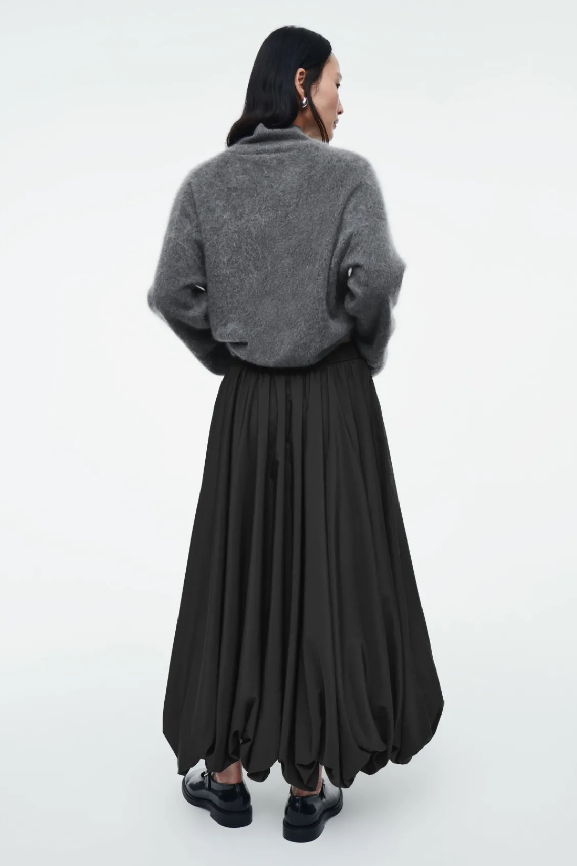 COS BALLOON-HEM MAXI SKIRT-Women Skirts