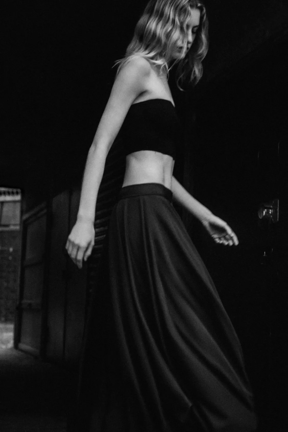 COS BALLOON-HEM MAXI SKIRT-Women Skirts