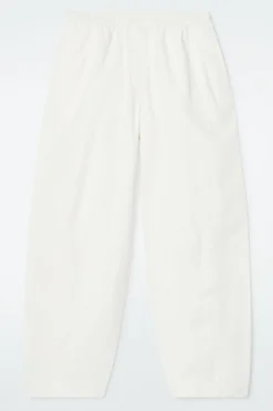 COS BARREL-LEG COTTON PANTS-Women Pants