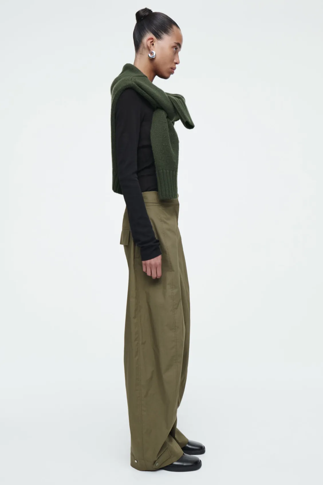 COS BARREL-LEG UTILITY PANTS-Women Pants
