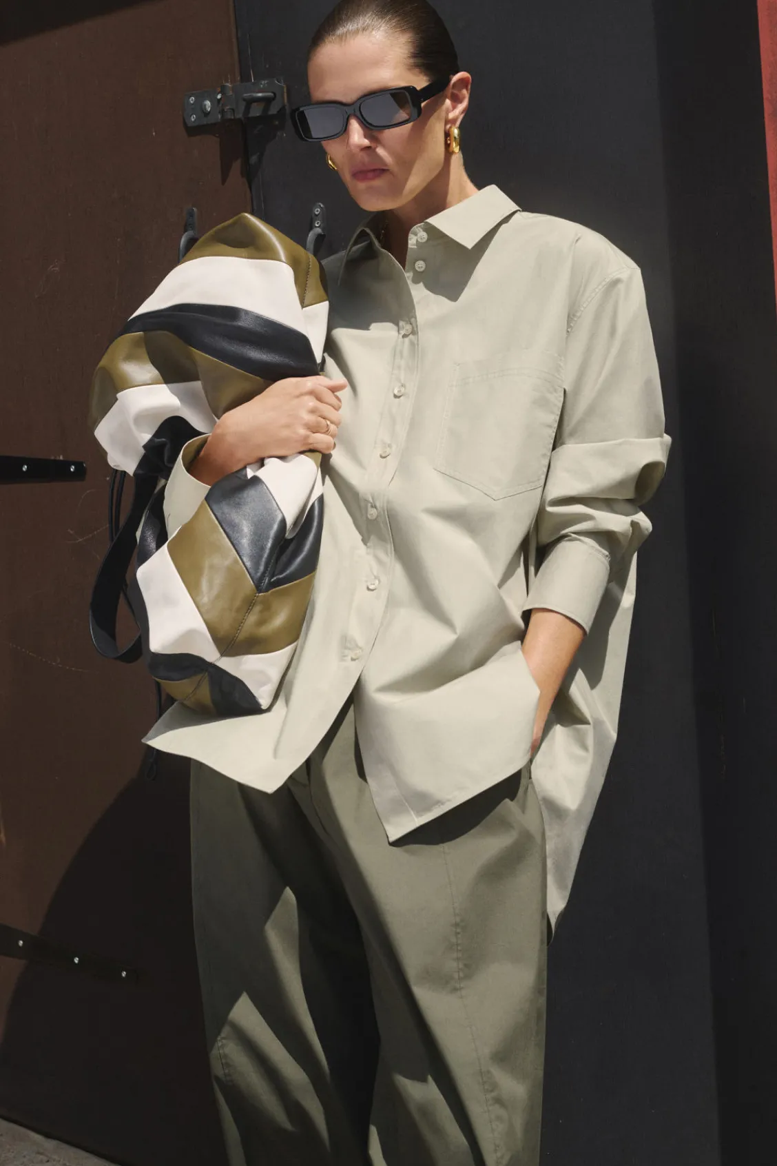 COS BARREL-LEG UTILITY PANTS-Women Pants