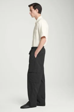 COS BELTED TECHNICAL COTTON CARGO PANTS- Pants