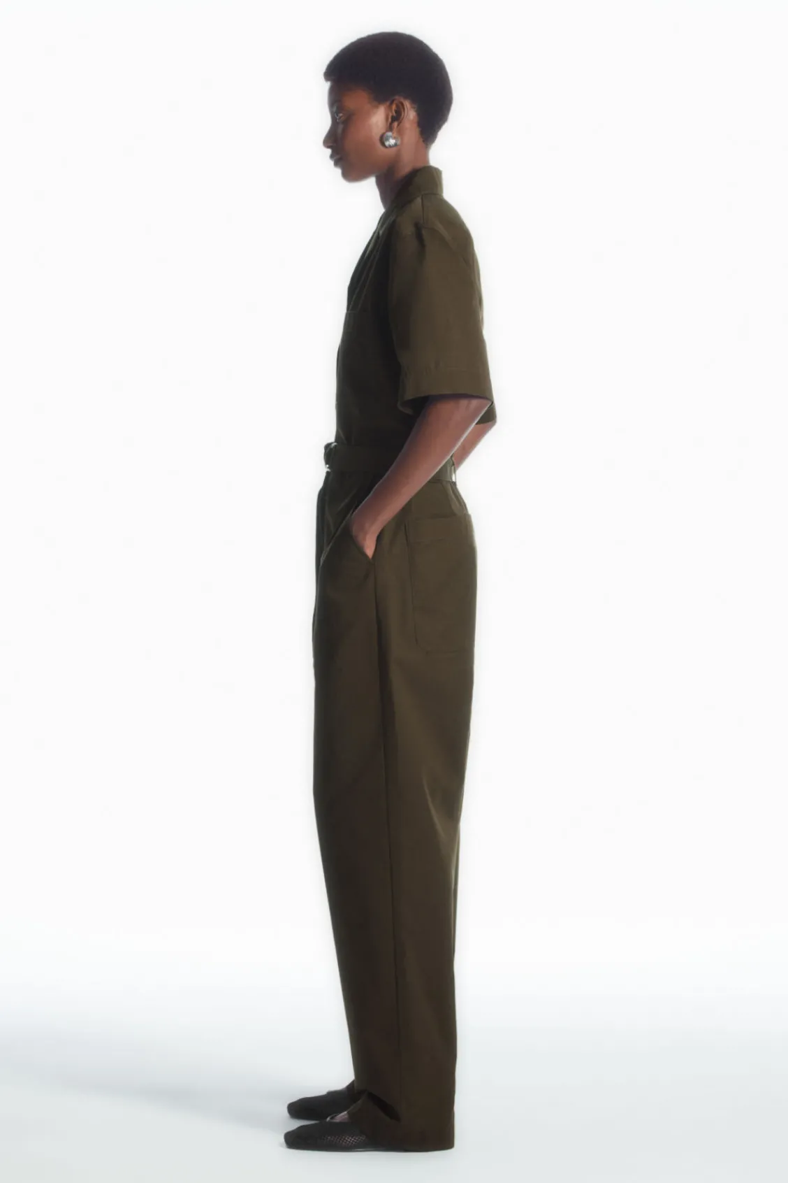 COS BELTED UTILITY BOILERSUIT-Women Dresses & Jumpsuits | Pants