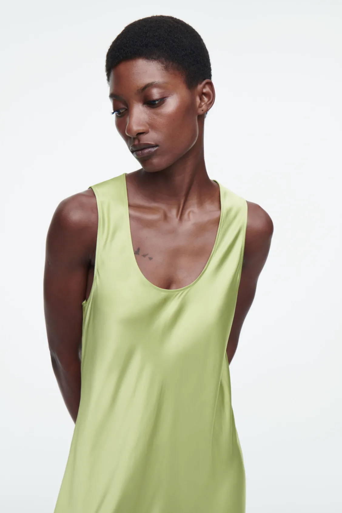 COS BIAS-CUT MAXI SLIP DRESS-Women Dresses & Jumpsuits