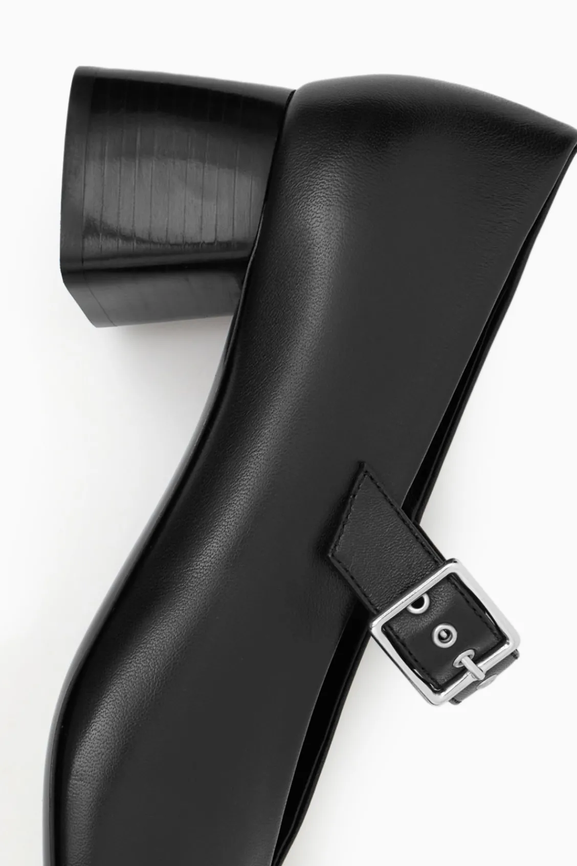 COS BLOCK-HEEL LEATHER MARY-JANE PUMPS-Women Shoes