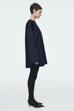 COS BOAT-NECK MINI DRESS-Women Dresses & Jumpsuits