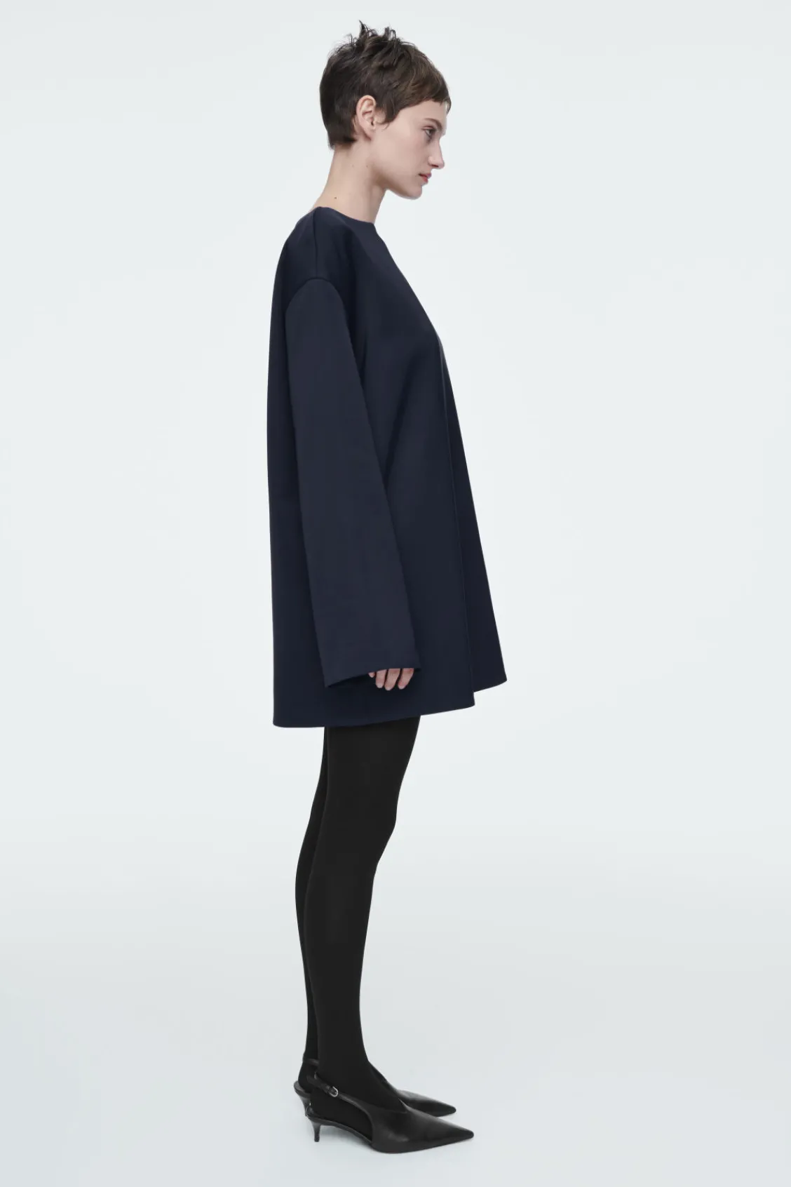 COS BOAT-NECK MINI DRESS-Women Dresses & Jumpsuits