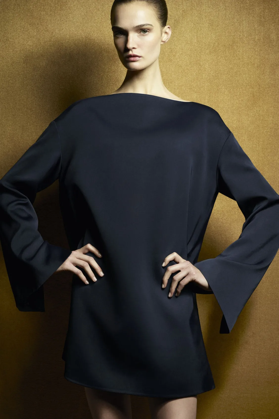 COS BOAT-NECK MINI DRESS-Women Dresses & Jumpsuits