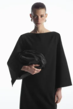 COS BOAT-NECK MINI T-SHIRT DRESS-Women Dresses & Jumpsuits