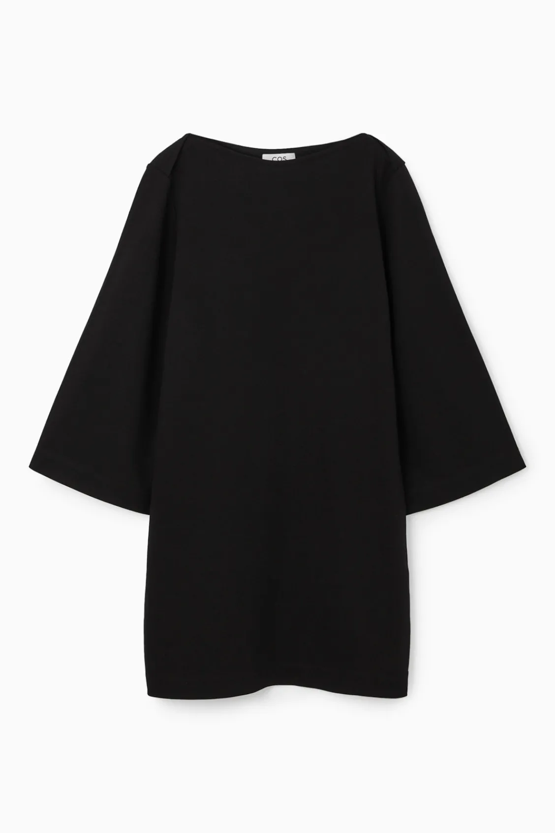 COS BOAT-NECK MINI T-SHIRT DRESS-Women Dresses & Jumpsuits