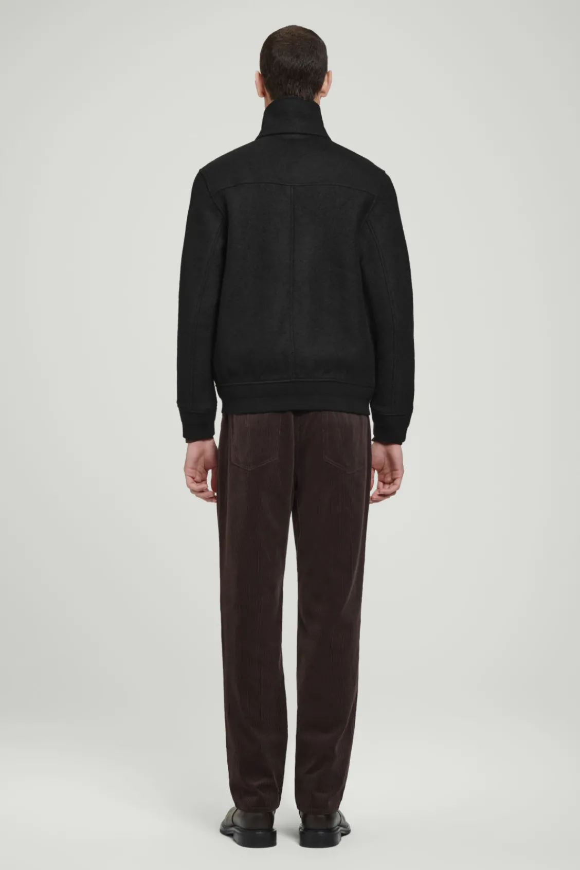 COS BOILED MERINO WOOL AVIATOR JACKET- Coats & Jackets
