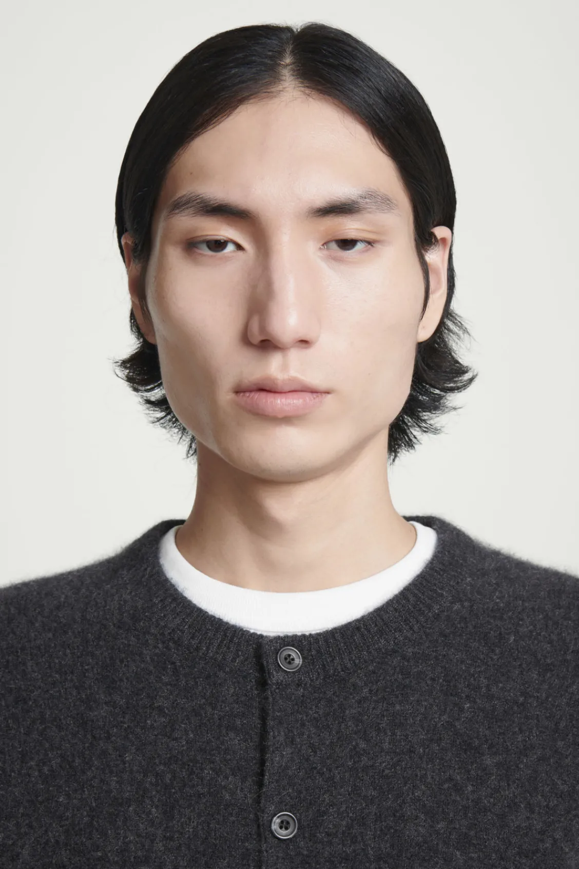 COS BOILED-CASHMERE CREW-NECK CARDIGAN- Cashmere | Sweaters & Cardigans