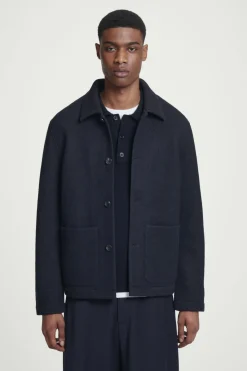 COS BOILED-WOOL CHORE JACKET- Coats & Jackets