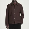 COS BOILED-WOOL CHORE JACKET- Coats & Jackets