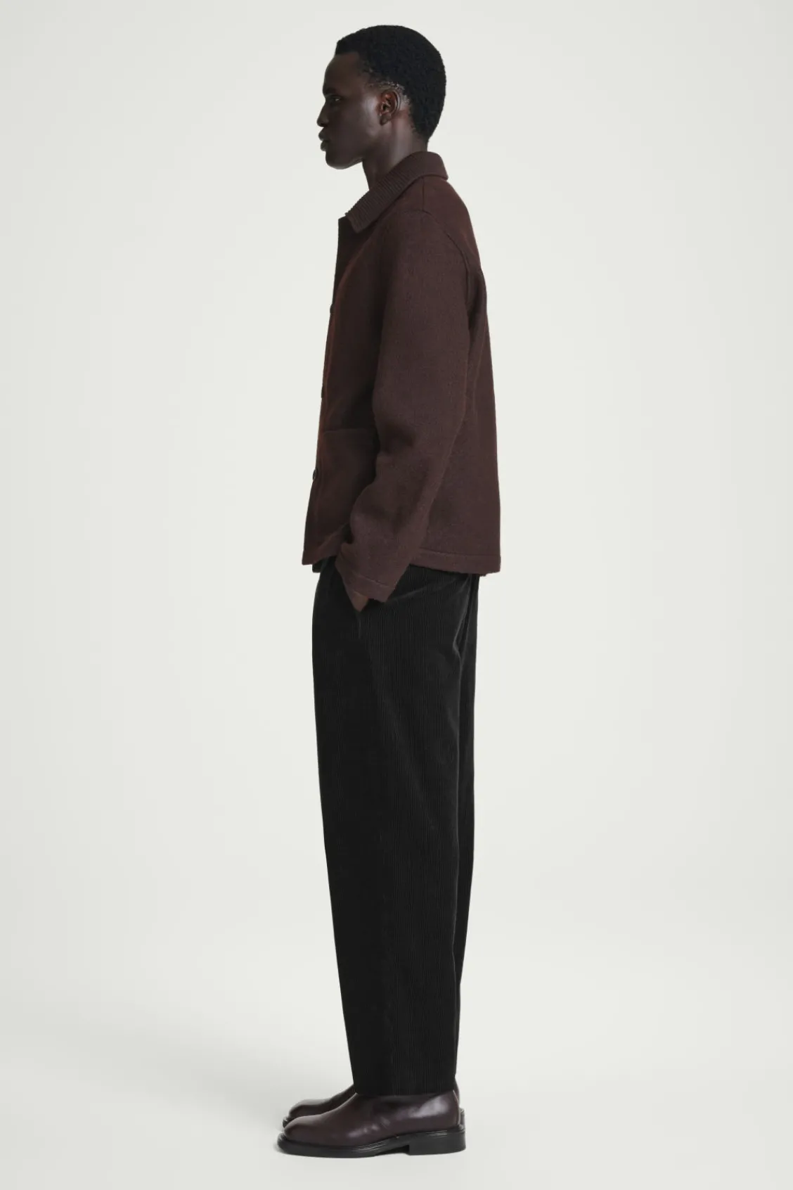 COS BOILED-WOOL CHORE JACKET- Coats & Jackets
