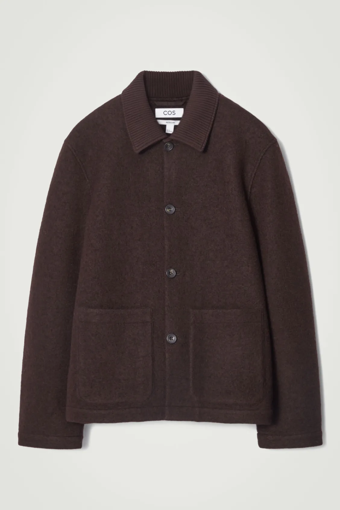 COS BOILED-WOOL CHORE JACKET- Coats & Jackets