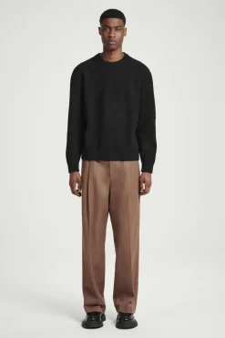 COS BOILED-WOOL CREW-NECK SWEATER- Sweaters & Cardigans