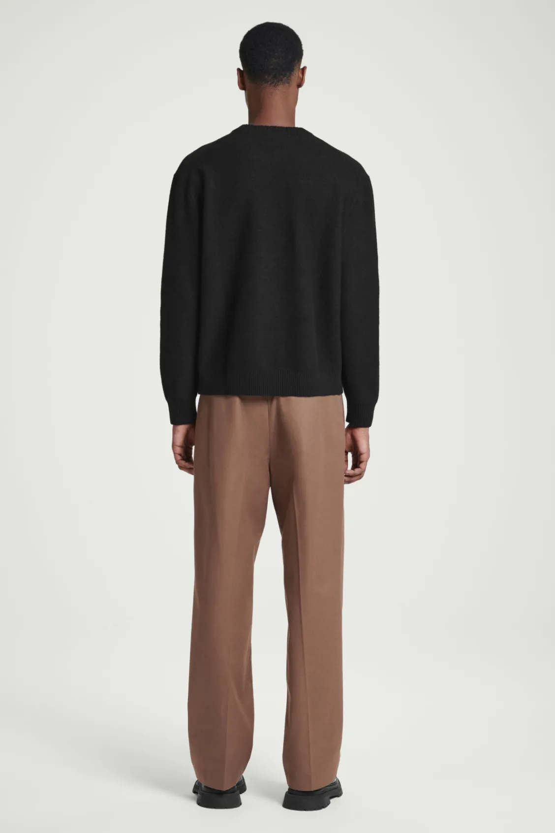 COS BOILED-WOOL CREW-NECK SWEATER- Sweaters & Cardigans