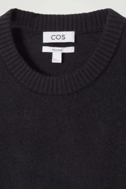 COS BOILED-WOOL CREW-NECK SWEATER- Sweaters & Cardigans