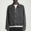 COS BOXY DENIM ZIP-UP JACKET- Coats & Jackets