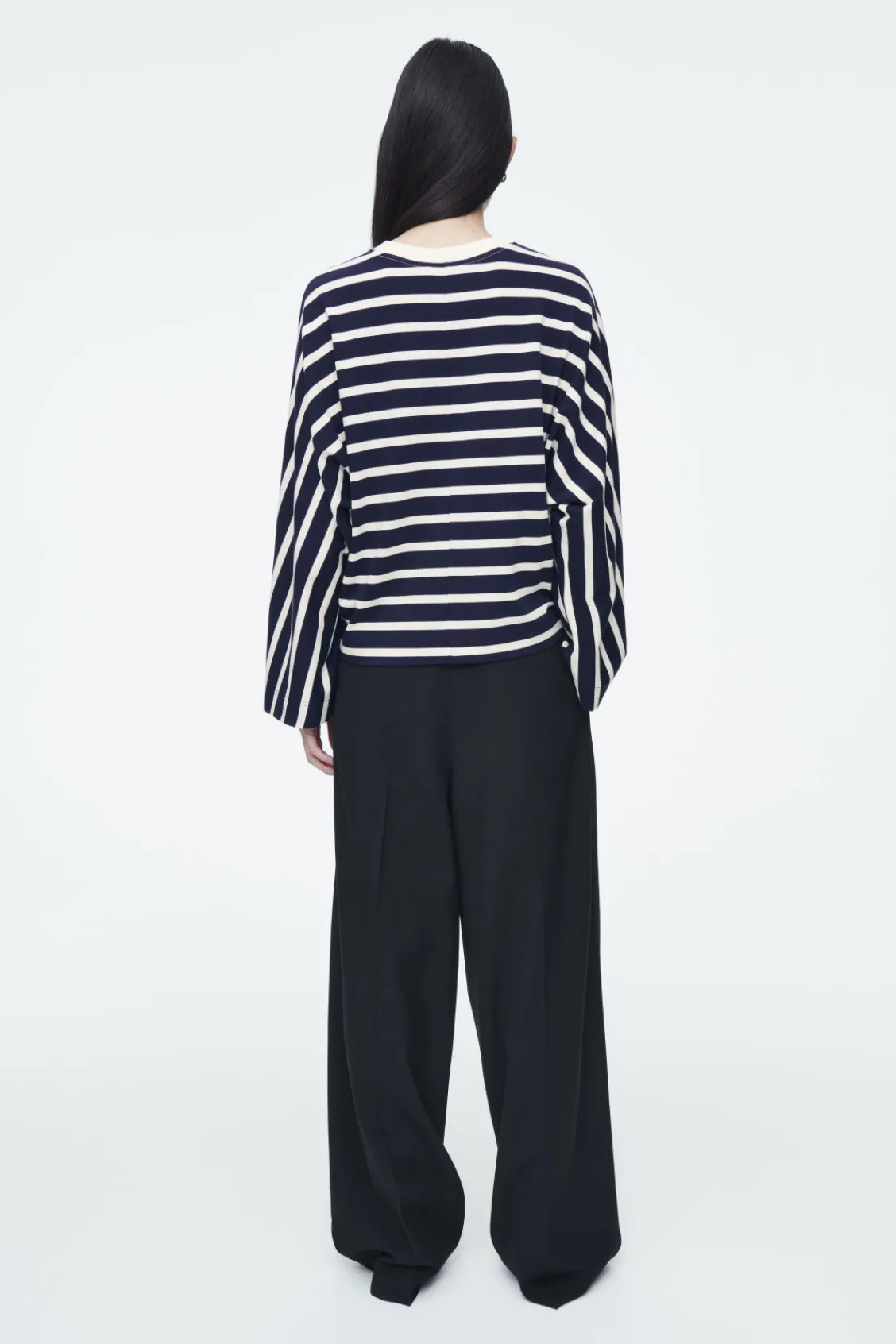 COS BOXY LONG-SLEEVED T-SHIRT-Women Tops