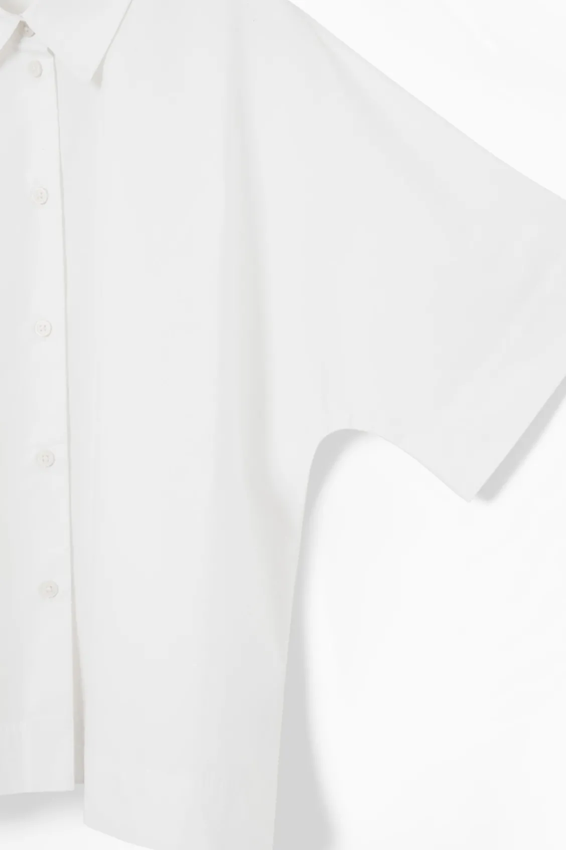 COS BOXY SHORT-SLEEVED POPLIN SHIRT-Women Shirts & Blouses | Tops